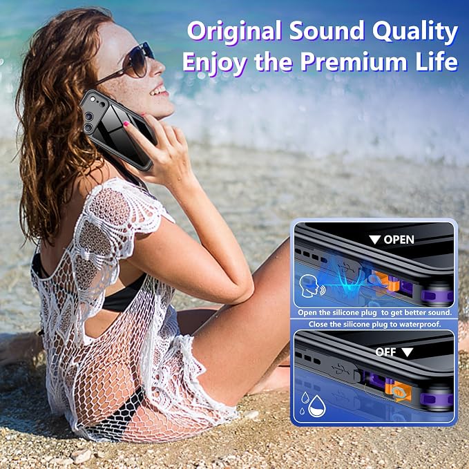 Temdan Compatible with iPhone 17 Pro Case, Waterproof Built-in Screen & Camera - Image 6