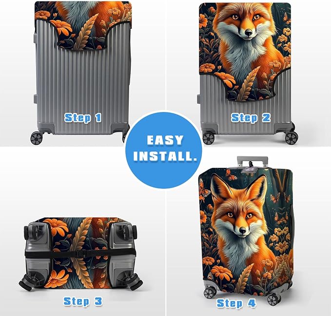 Luggage Cover Protector for 30-32 Inch Suitcases, TSA Approved Elastic Travel - Image 6