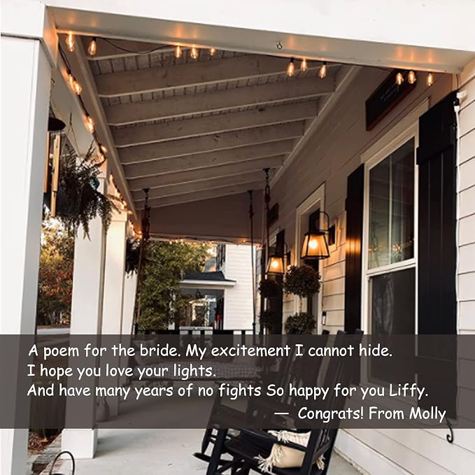 DAMAING LED Outdoor String Lights 100FT Patio Lights - Image 6