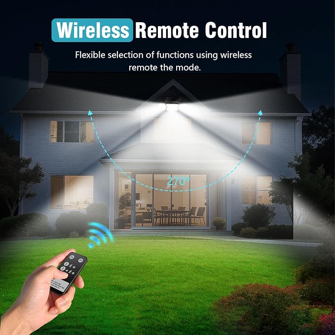 Solar Lights Outdoor Waterproof- 2800LM 200LED Solar Motion Sensor Lights - Image 3