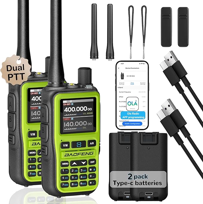 BAOFENG UV-5R Mini Ham Radio: Long Range Handheld Two Way Radio by Unknown