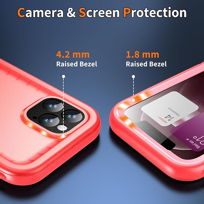 Cozycase Compatible with iPhone 12 Pro Max Case Waterproof, Built-in Screen - Image 8