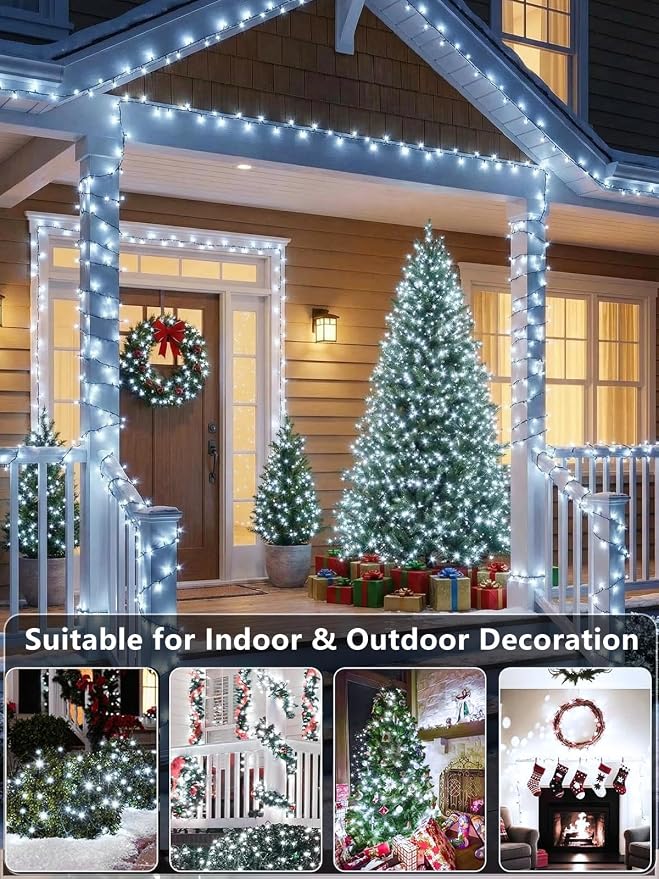 Upgraded 33 FT 100 LED Christmas Lights Outdoor Indoor, Extendable Waterproof - Image 5