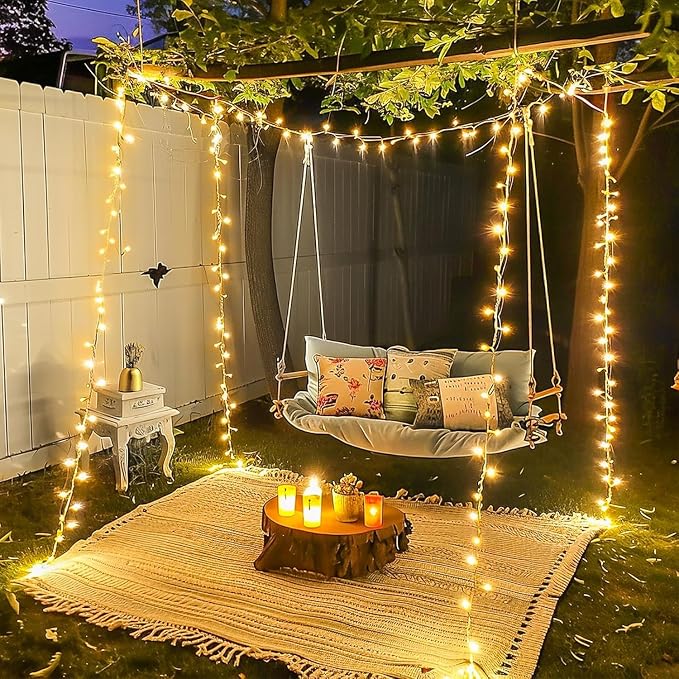 JMEXSUSS 400 LED Christmas Lights Indoor Outdoor, 132 ft Warm White String - Image 8