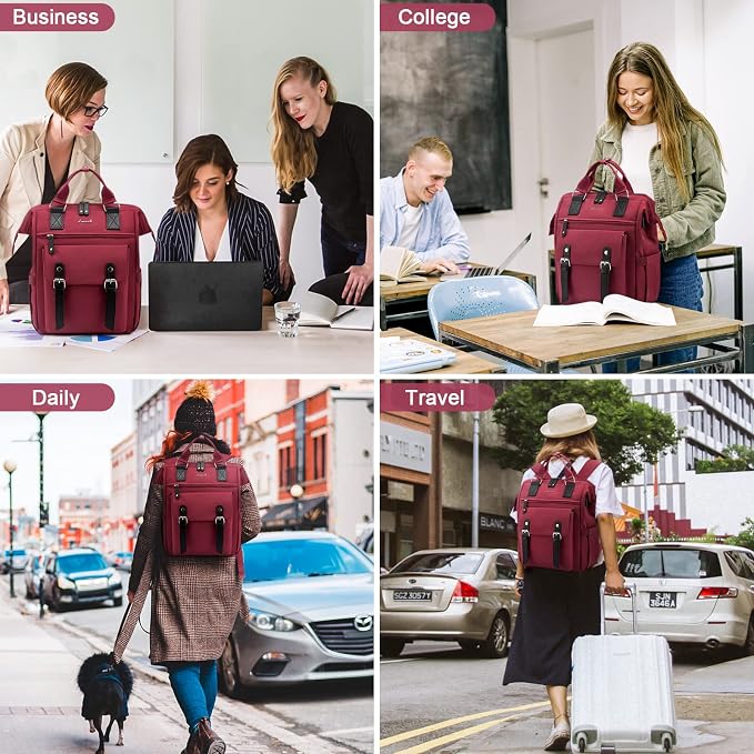 LOVEVOOK Laptop Backpack for Women Work Travel Backpack College Backpack - Image 8