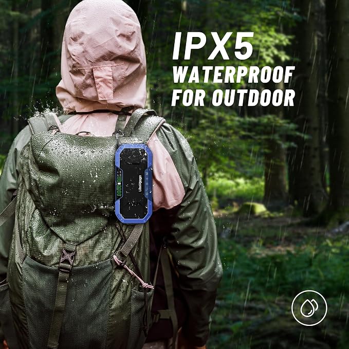 Bluetooth Hand Crank Emergency Solar Powered Radio, Waterproof Portable NOAA - Image 5