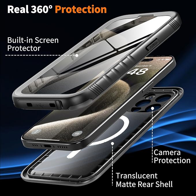Cozycase for iPhone 15 Pro Max Waterproof Shockproof Dustproof Case - Image 5
