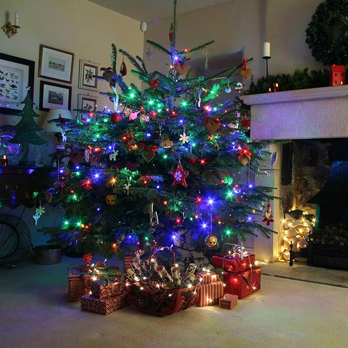 Dazzle Bright Multi-Colored Christmas String Lights, 82ft 1000 LED Waterproof - Image 4