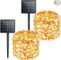 Solar String Lights Outdoor Waterproof, 2 Packs Total 132 Ft 400 LED Solar by Brightown