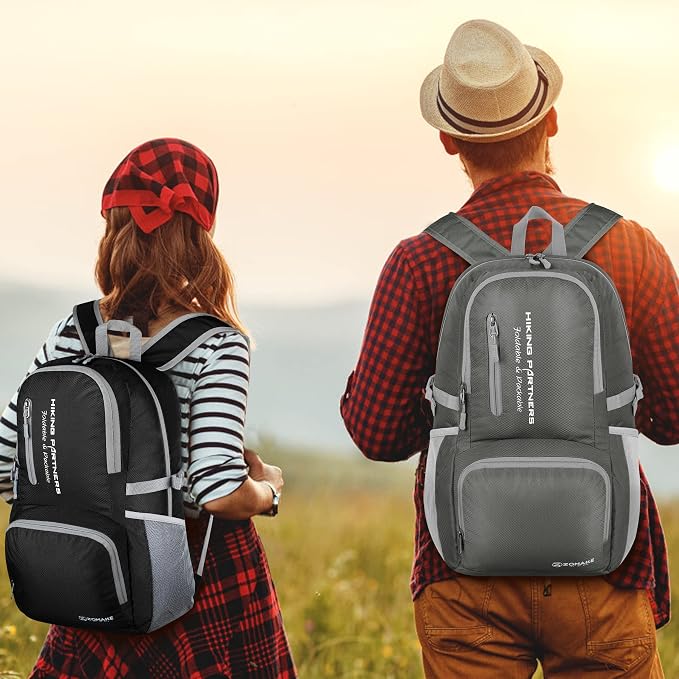 ZOMAKE Lightweight Packable Backpack, 35L Light Foldable Hiking Backpacks Water - Image 6