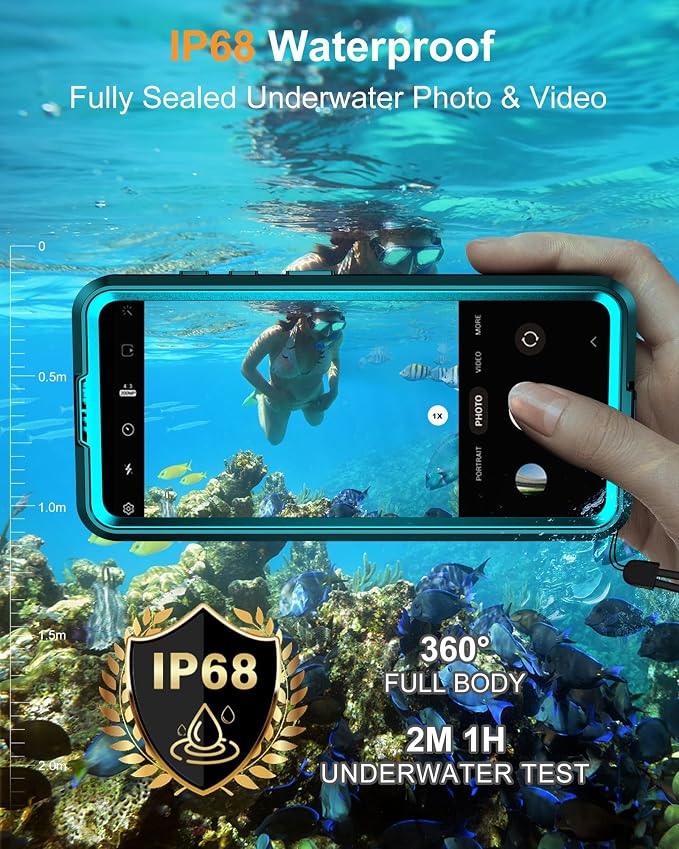 for Samsung Galaxy S26+ Plus Waterproof Case, Magnetic Heavy Duty Military - Image 3