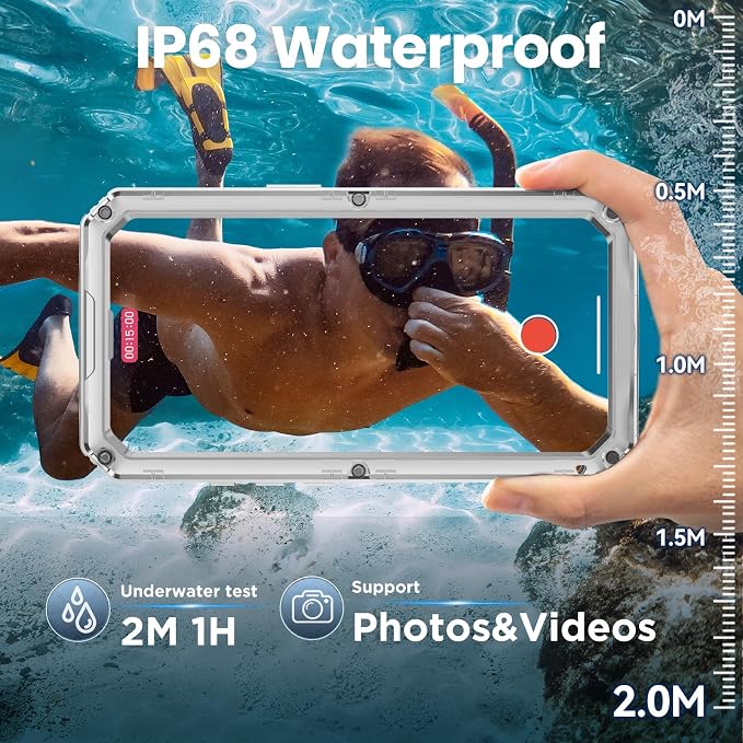 Mitywah Waterproof Case for iPhone Air, Military Grade Rugged Metal Case - Image 3