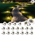 SOLPEX 20 Pack Solar Ground Lights Waterproof, Solar Powered Garden Lights by Solpex