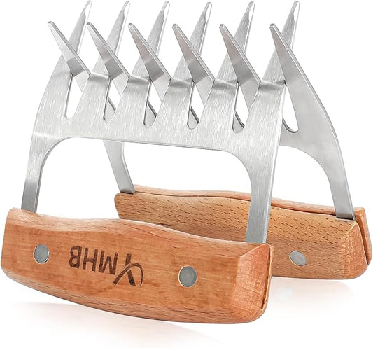 Metal Meat Shredder Claws - BBQ Grilling Gifts for Men & Women, Shredding Claws for Pulled Pork - Christmas Gifts for Dad, Father, Husband