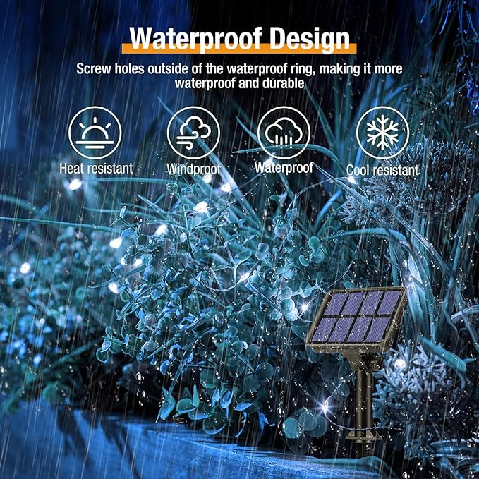 btfarm 4 Pack Solar String Lights Outdoor - Image 3