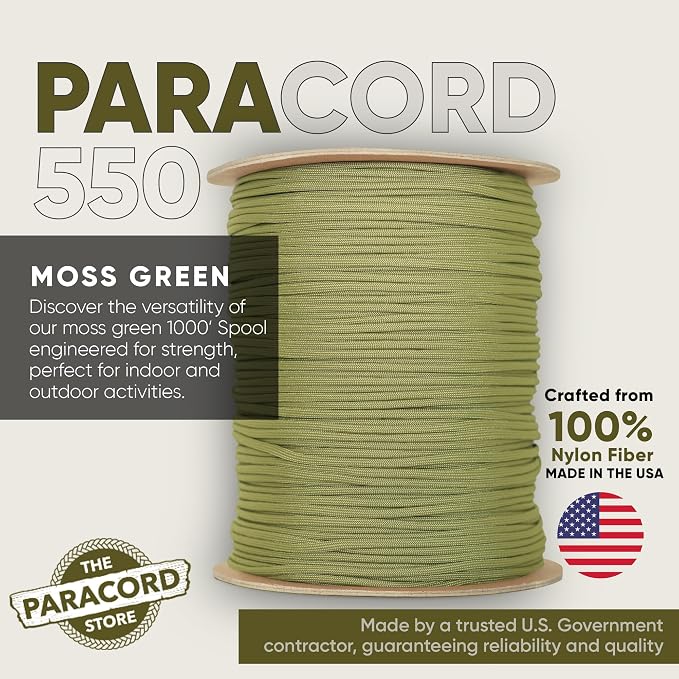 The Paracord Store | Type III 550 Paracord - 1000 FT Spool - Image 2