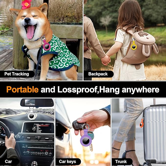 1|2|4Pack for Apple AirTag Holder, For Air Tag 2nd &1st Genaretion, Waterproof - Image 6