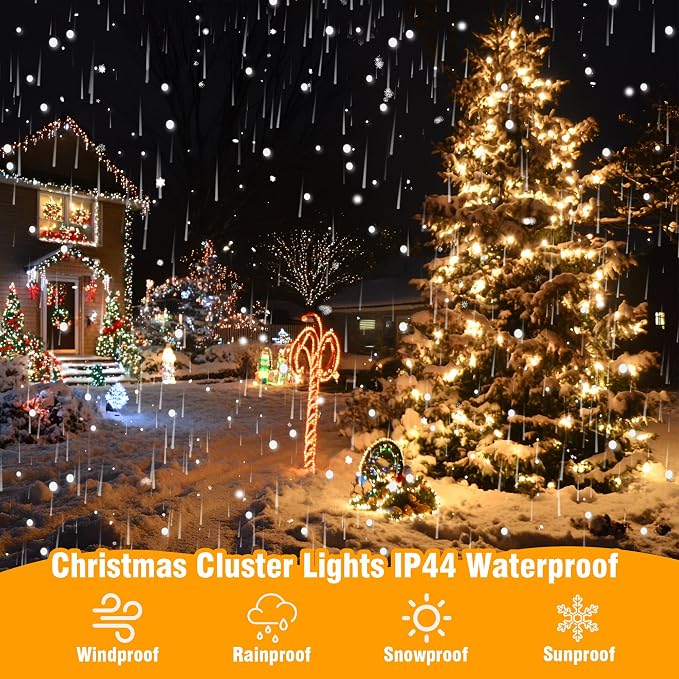 ASENEK Extra Long Christmas Tree Lights 197FT 600 LED Connectable 8 Modes - Image 3
