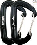 12kN 3.2"x2" Heavy-Duty Carabiner Clips by Outmate