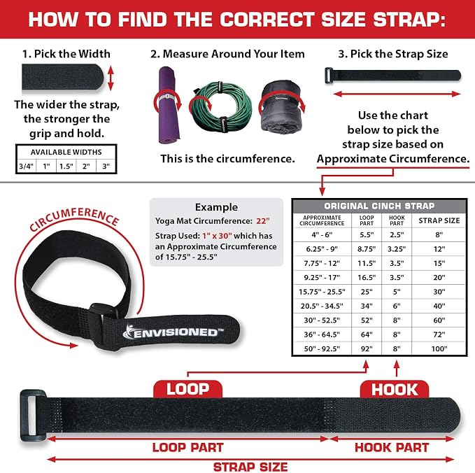 Reusable Cinch Straps 3" x 40" - Image 2