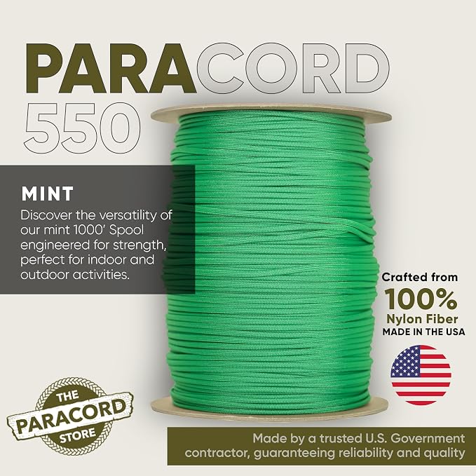The Paracord Store | Type III 550 Paracord - 250 FT Spool - Image 2