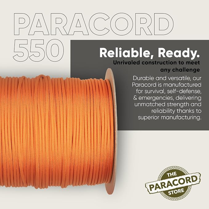 The Paracord Store | Type III 550 Paracord - 250 FT Spool - Image 3