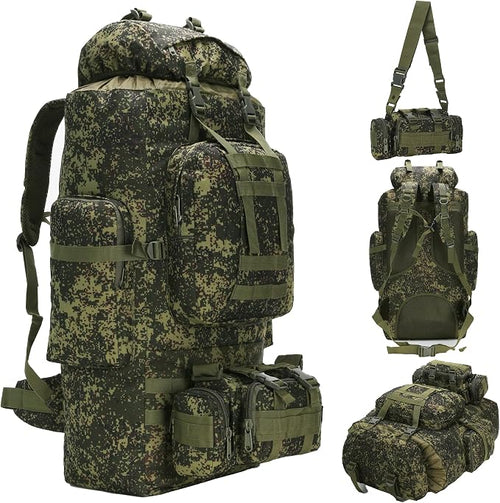 100L Camping Hiking Backpack, Molle military Tactical rucksack backpack by HongXingHai