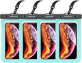 4 Pack 8.5“ Waterproof Cell Phone Pouch by Newppon