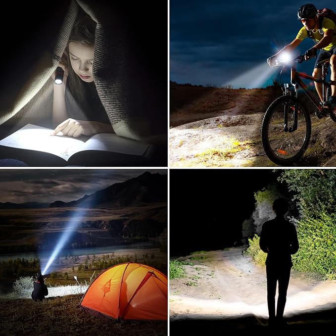 Blukar LED Flashlight Rechargeable 2 Pack, Super Bright Adjustable Focus - Image 7
