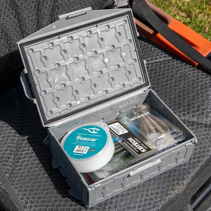 YakAttack TracPak Stackable Storage Box – Battleship Grey | Kayak Fishing Gear - Image 6