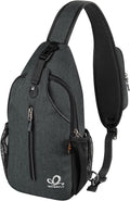 WATERFLY Crossbody Sling Backpack Sling Bag Travel Hiking Chest Bag Daypack by Waterfly