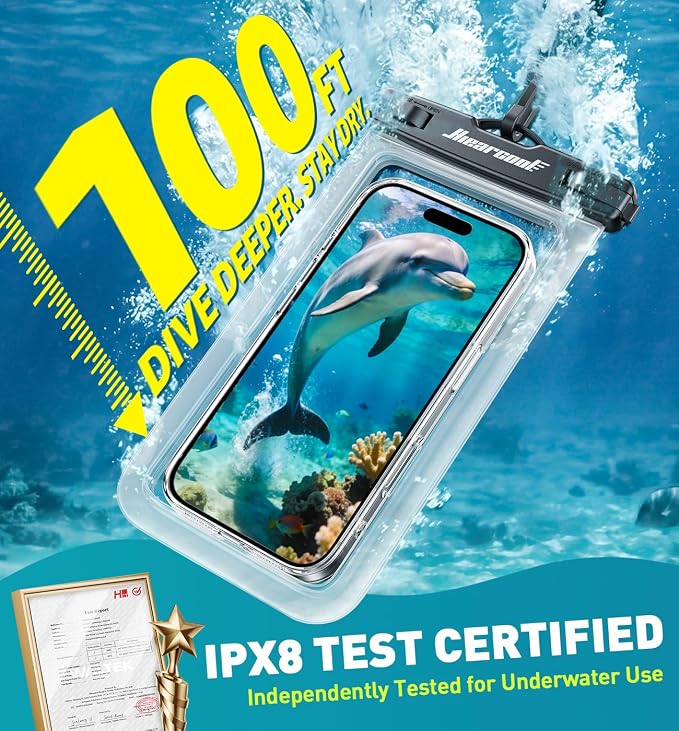 Hiearcool Waterproof Phone Pouch, Water Proof Phone Case - Image 2