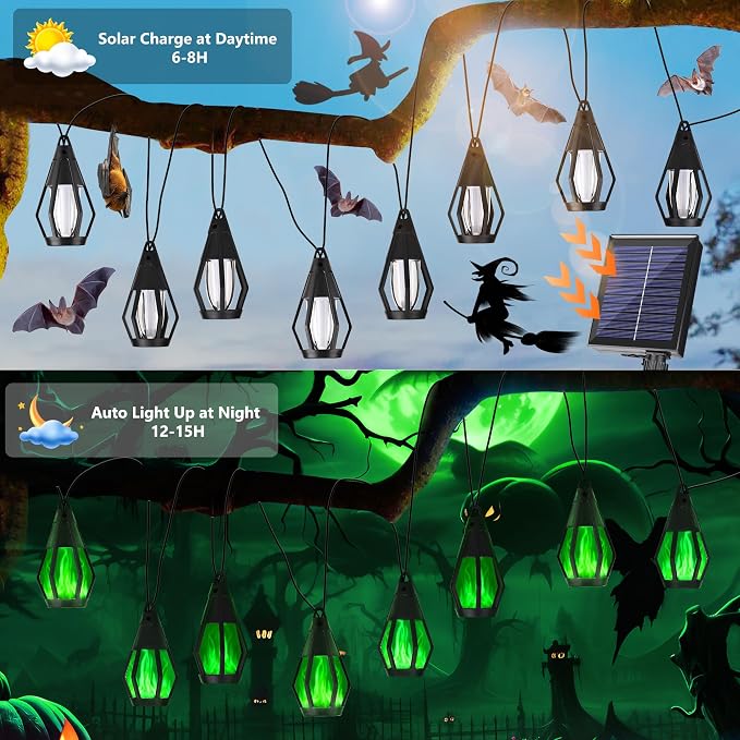 Solar String Lights for Outside, 33Ft Solar Patio Lights - Image 3