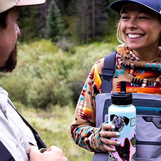 IRON °FLASK Camping & Hiking Hydration Flask - 40 oz Twilight Blue - Image 9