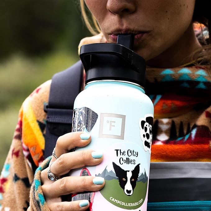 IRON °FLASK Camping & Hiking Hydration Flask - 32 oz Cobalt - Image 8