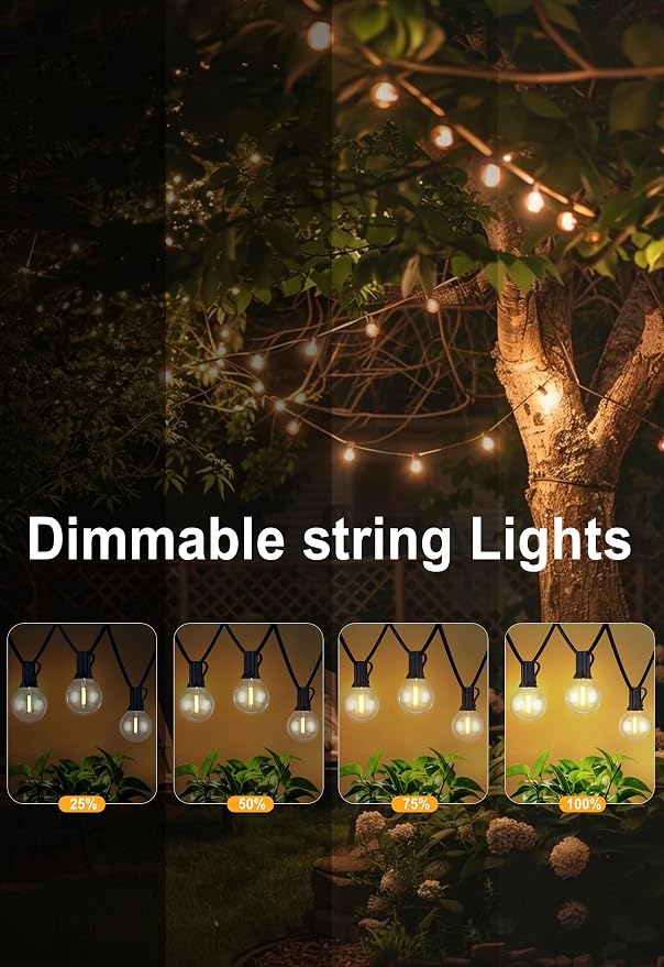 Outdoor String Lights 200FT Waterproof Globe String Lights - Image 3