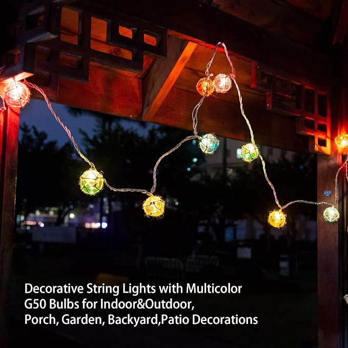 Brillarlights Nautical Fishing Float String Lights, Beach Themed Buoy Lights - Image 2