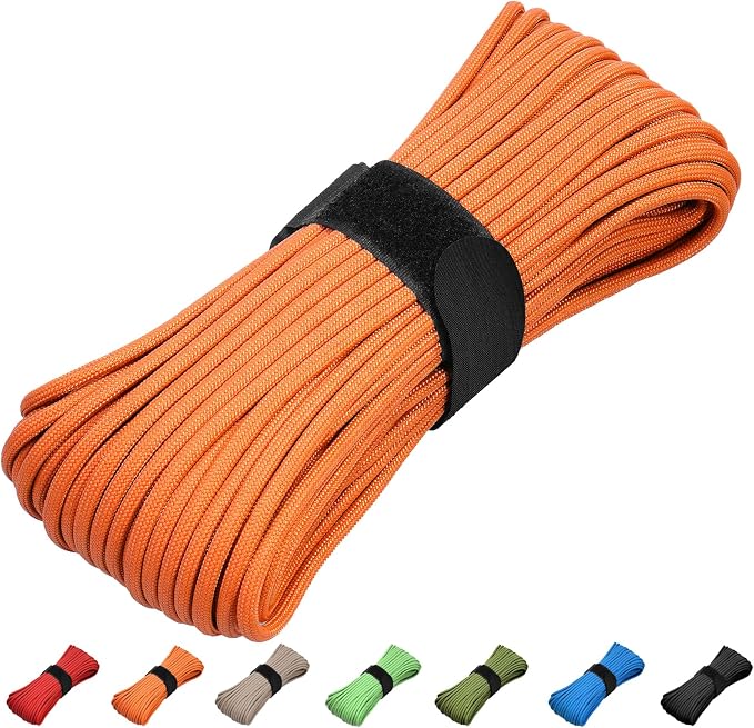 Paracord 550 Rope 100 Feet 5/32 Inch 7 Strand Type III Nylon Rope Parachute Cord by KOKKOYA