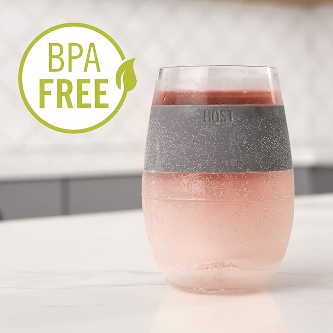 HOST Cooling Cup Plastic Double Wall Insulated Freezable Drink Chilling Tumbler - Image 6
