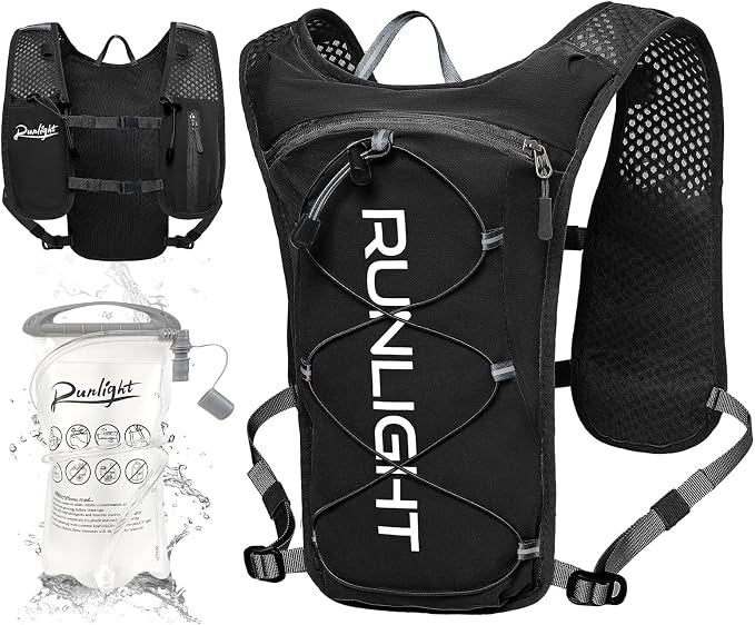 Runlight Running Vest for Women Men Lightweight Hydration Backpack Pack by OutdoorSports