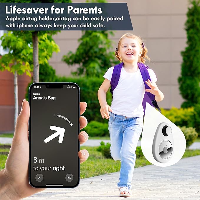 for Airtag Holder for Kids Hidden 4 Pack GPS Tracker Case, Anti-Removal for - Image 5