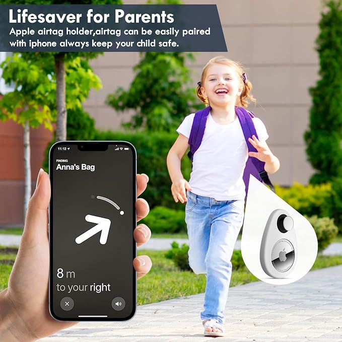 for Airtag Holder for Kids Hidden 4 Pack GPS Tracker Case, Anti-Removal - Image 5