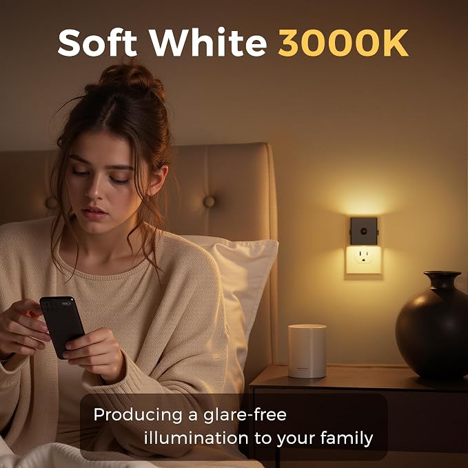 L LOHAS LED Motion Sensor Night Light, Plug in Night Light - Image 3