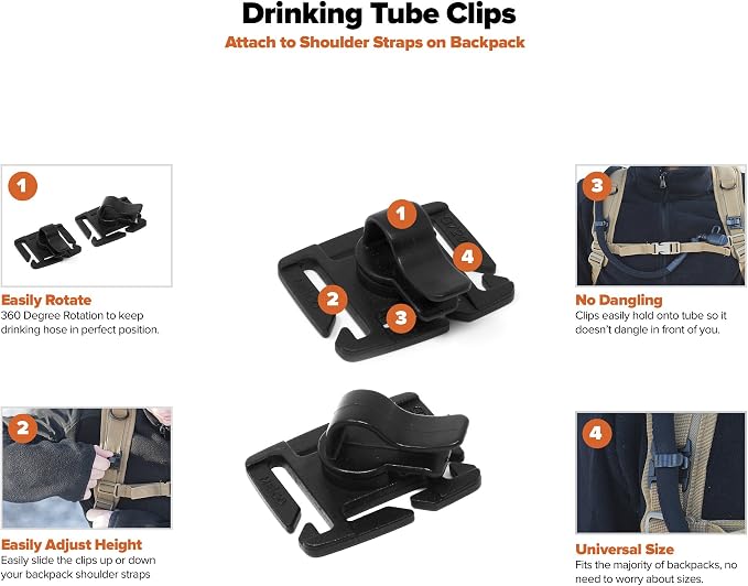 Insulated Cooler Bag & Free Clips to Hold Drinking Tube | Fits 2L & 3L - Image 3