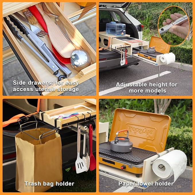 Overland Kitchen Slide-Out System, All-in-One Camp Kitchen Box - Image 4