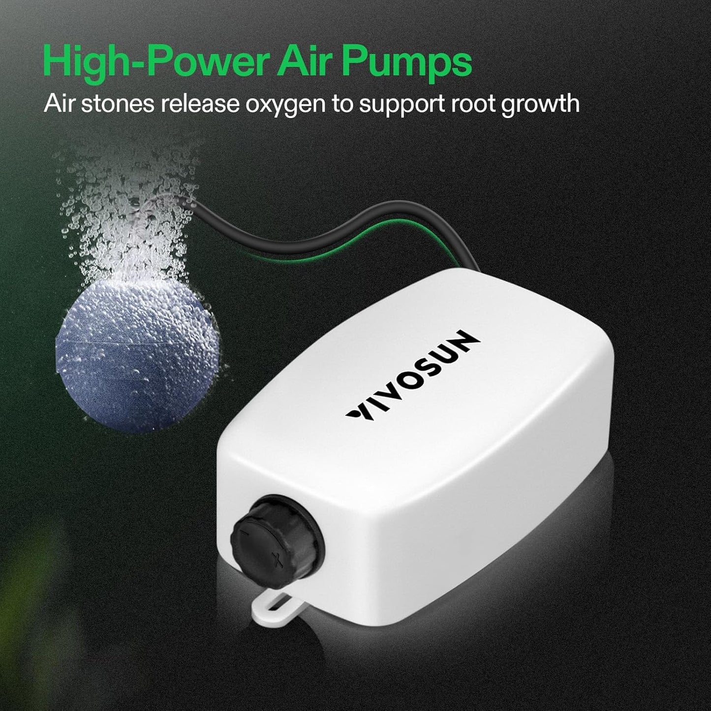 VIVOSUN DWC Hydroponics Grow System with Top Drip Kit, 5-Gallon Deep Water Culture, Recirculating Drip Garden System with Multi-Purpose Air Hose, Air Pump, and Air Stone (1 Bucket + Top Drip Kit)