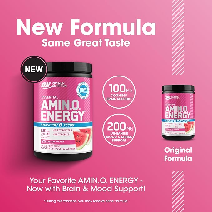 Optimum Nutrition Amino Energy Powder Plus Focus, - Image 4