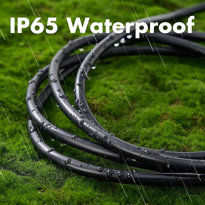 1ft Black Extension Cord Waterproof, UL Listed, 12/3 SJTW Heavy Duty 3 Prong - Image 4
