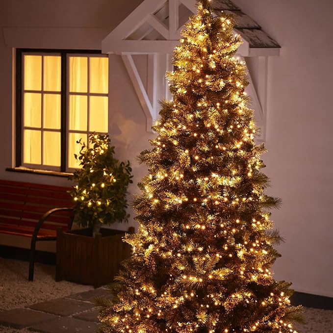 Dazzle Bright Warm White Christmas String Lights, 82ft 1000 LED Waterproof - Image 6