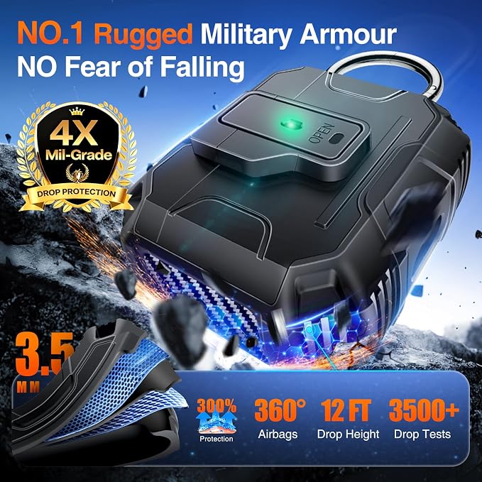 Armoured Heavy Duty for AirPods 4th Generation Case - Image 2